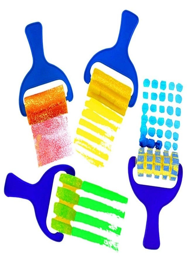 آرت بي ألوان أصابع الأطفال من آرت بي، 6 ألوان، قابلة للغسل، غير سامة، مع مجموعة من 6 فرش إسفنجية. - Image 4